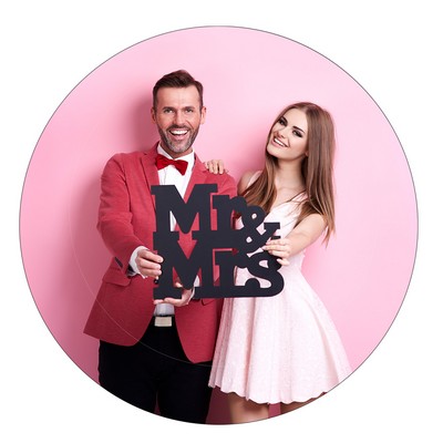 1/4 Full Color Sublimation Round Mouse Pads